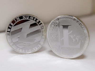 Сувенирная монета Litecoin - серебро Сувенирная монета Litecoin - серебро